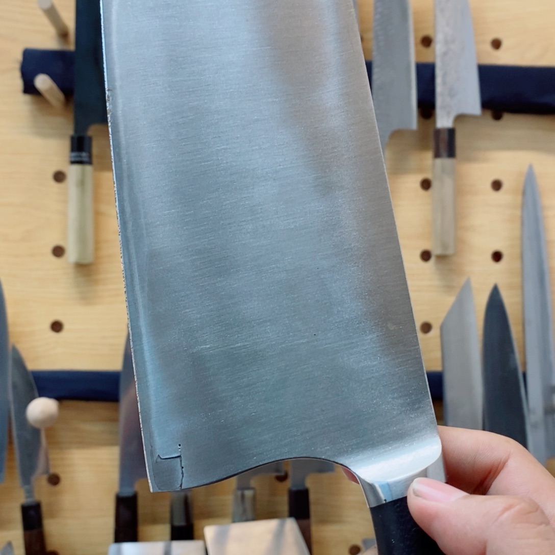 不锈钢钨钢菜刀瑕疵