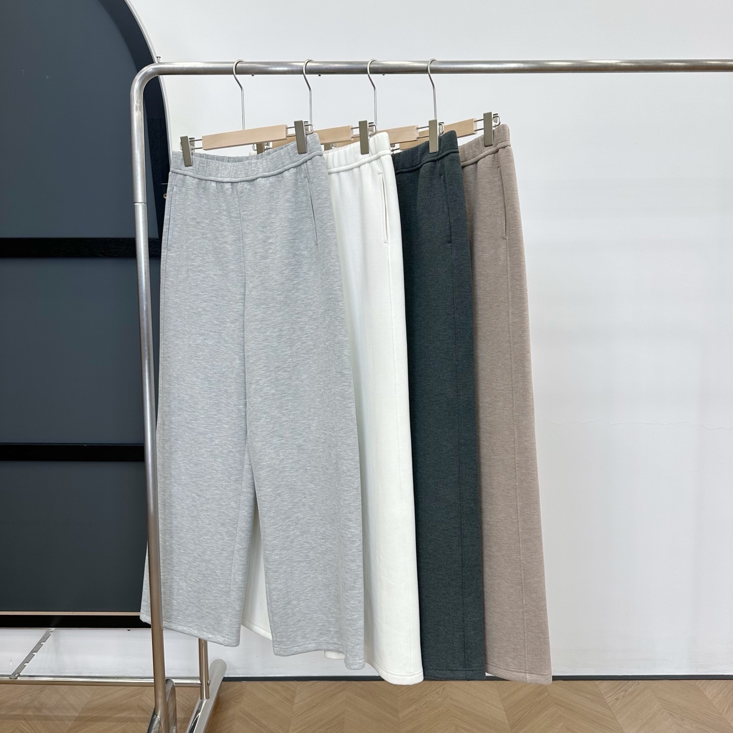 【若若美】X-2360华绒羊毛空气绒直筒裤冬季宽松百搭修身显瘦休闲裤