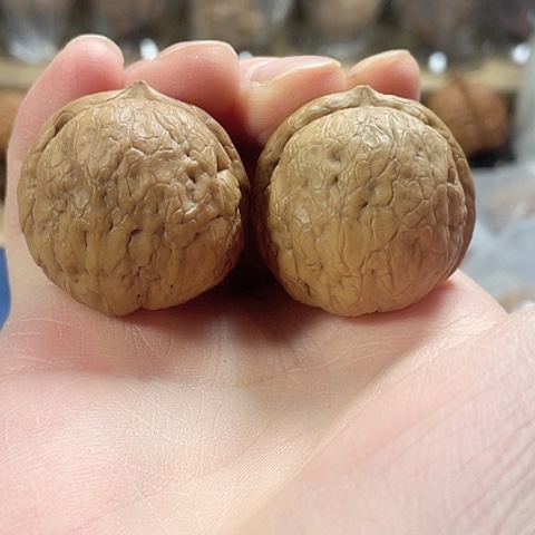 文玩核桃把件木氏蛇皮球带彩35手捻