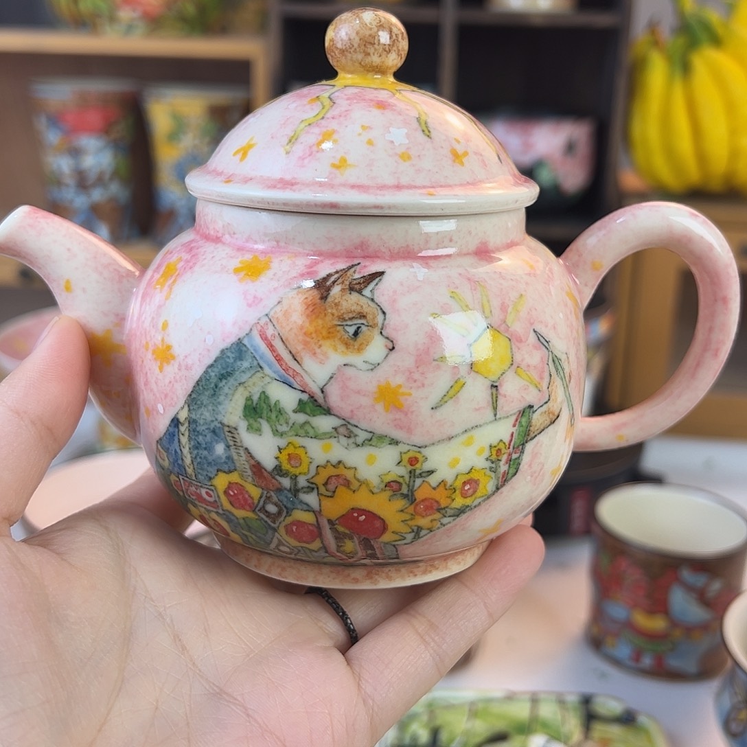 瓷原创手绘高温釉下彩