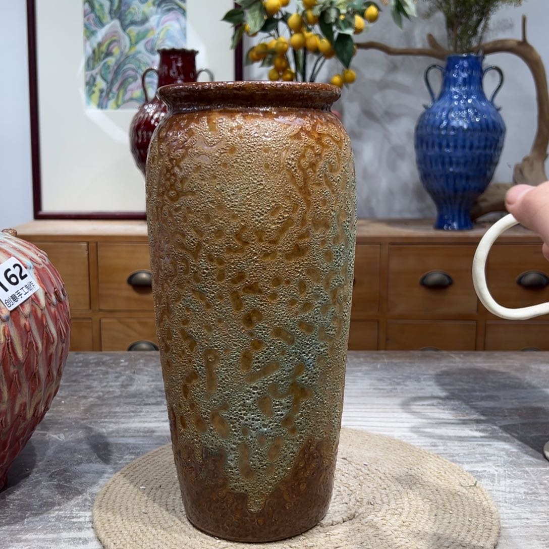 摆件陶瓷花瓶高31口10