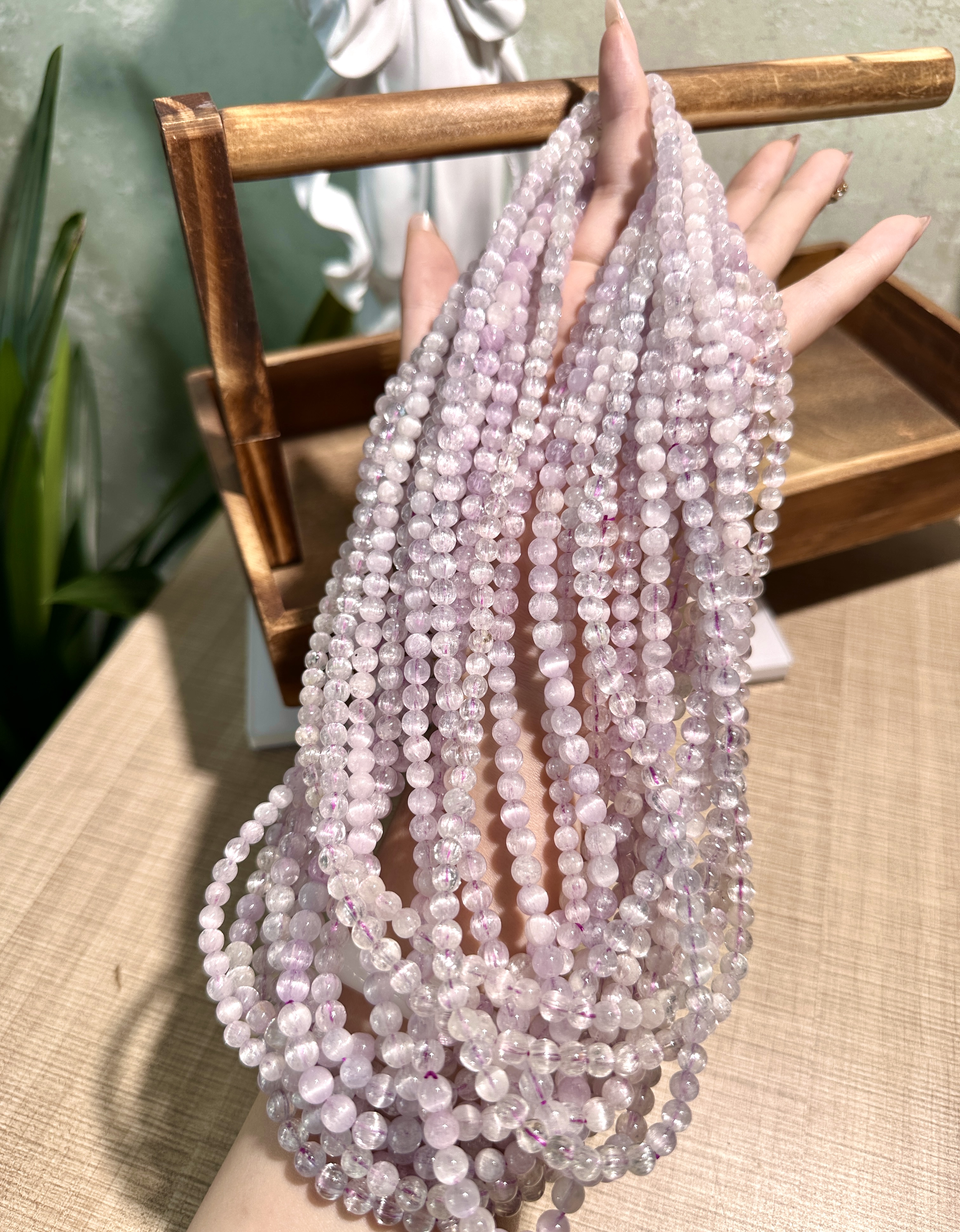 天然紫锂辉多圈手串 多样性发其一Z196