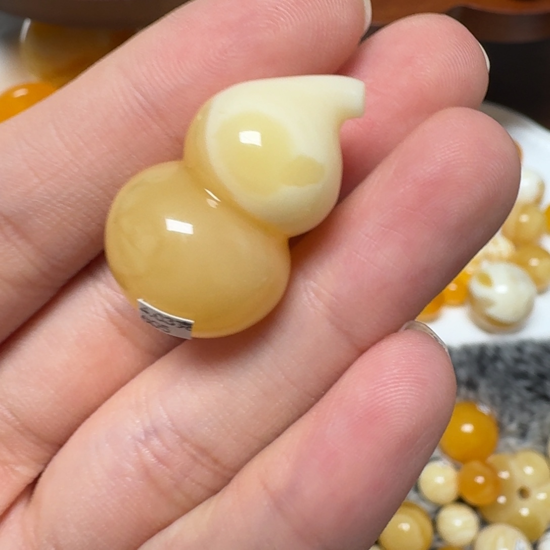 琥珀未镶嵌裸石蜜蜡葫芦