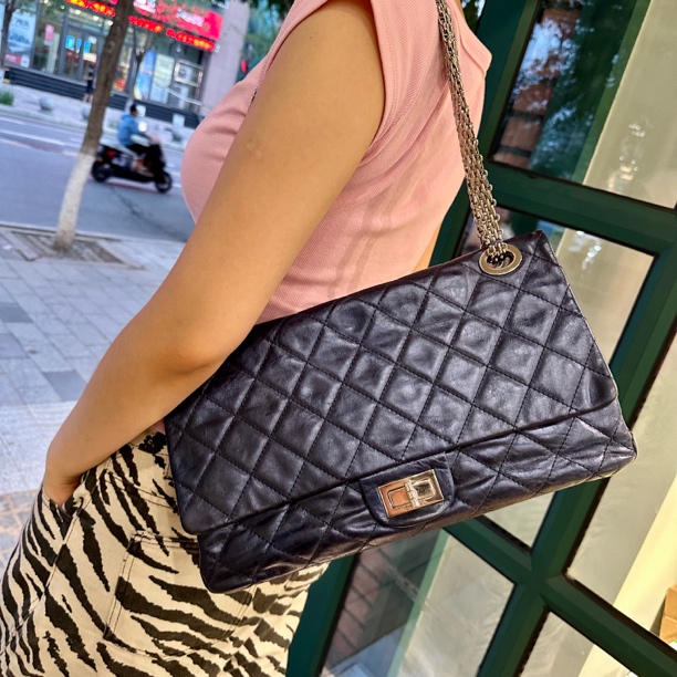 95新 Chanel/香奈儿 Chanel255 Max大号斜挎机场包