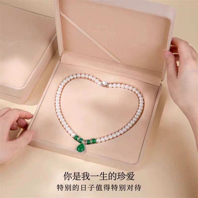 2025新款妈妈项链礼物珠珠项链奢华女士吊坠-099