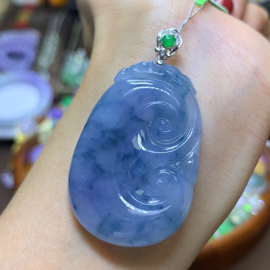 【闪购商品】翡翠颈饰18K金镶嵌翡翠