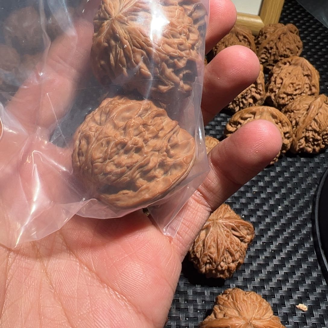 文玩核桃把件短***了磨盘 39