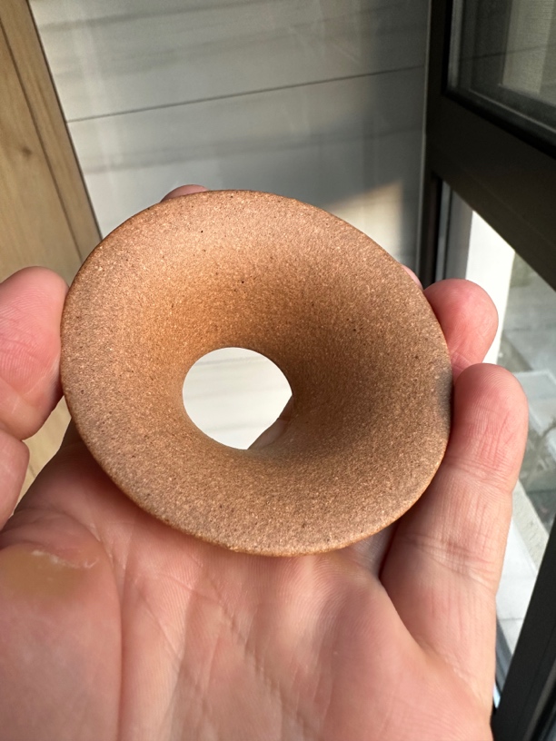 原矿无添加青降坡紫砂壶盖置