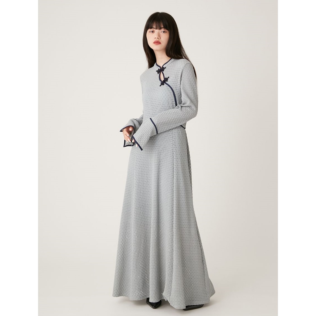 【MonTendre】 秋季新款 L 气质时尚中国风复古蕾丝连衣裙