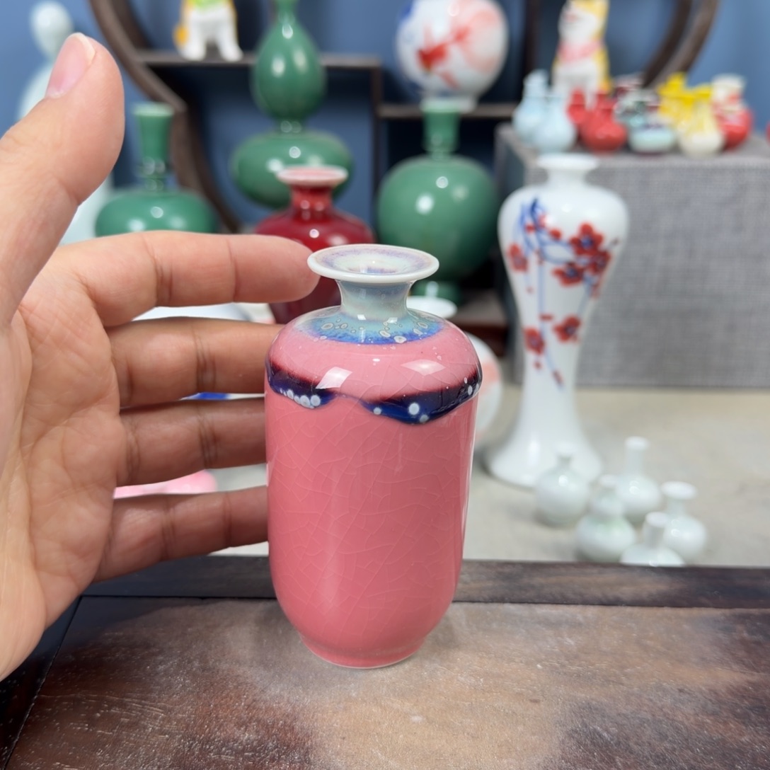 陶瓷手工小花器摆件