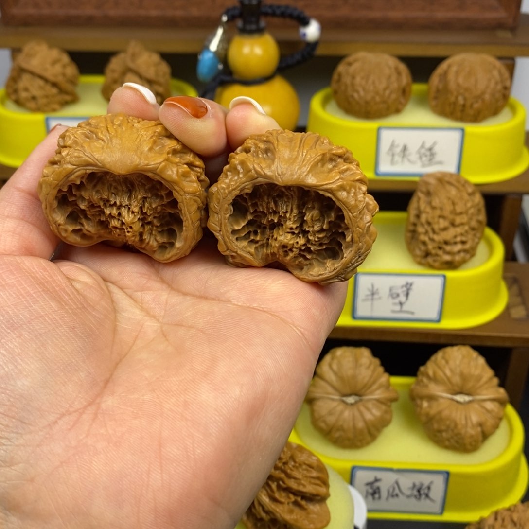 核桃聚宝盆 文玩/木作/... 文玩把件