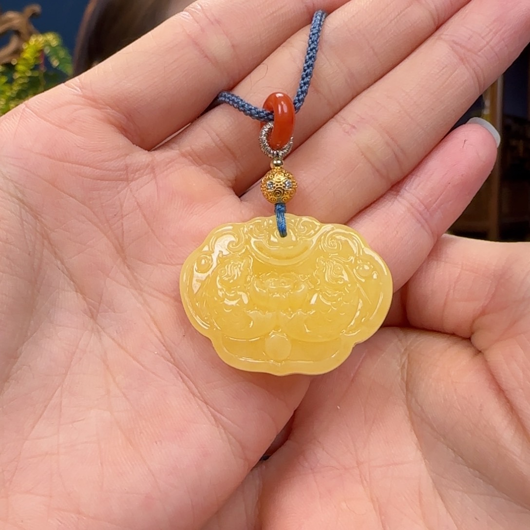 蜜蜡颈饰未镶嵌1111111111