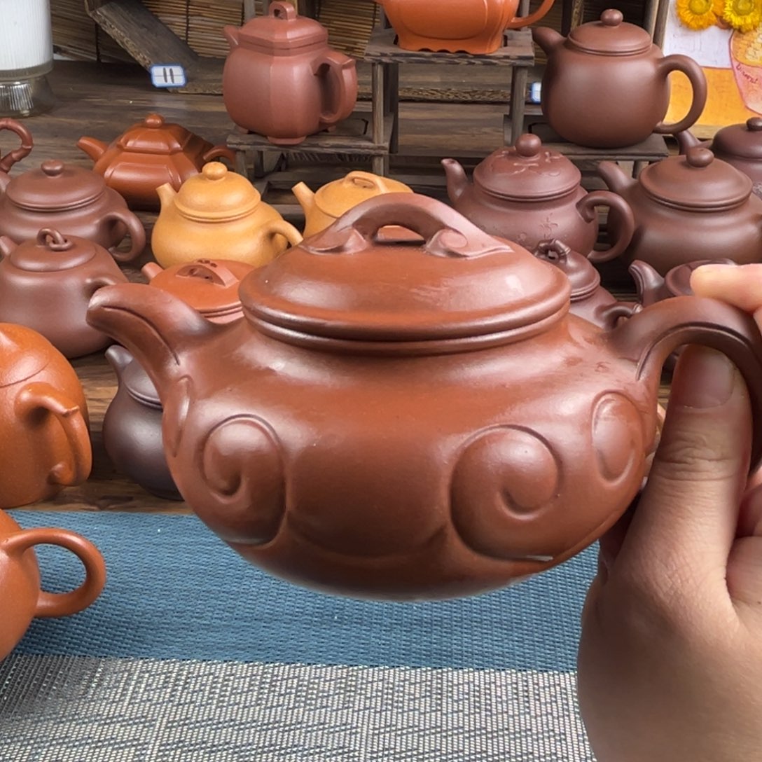 茶壶紫砂手工制作工艺精湛280cc