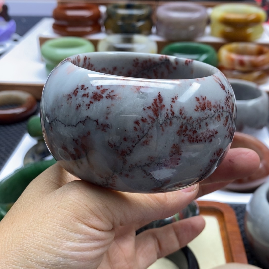 石英质玉手镯未镶嵌啊*