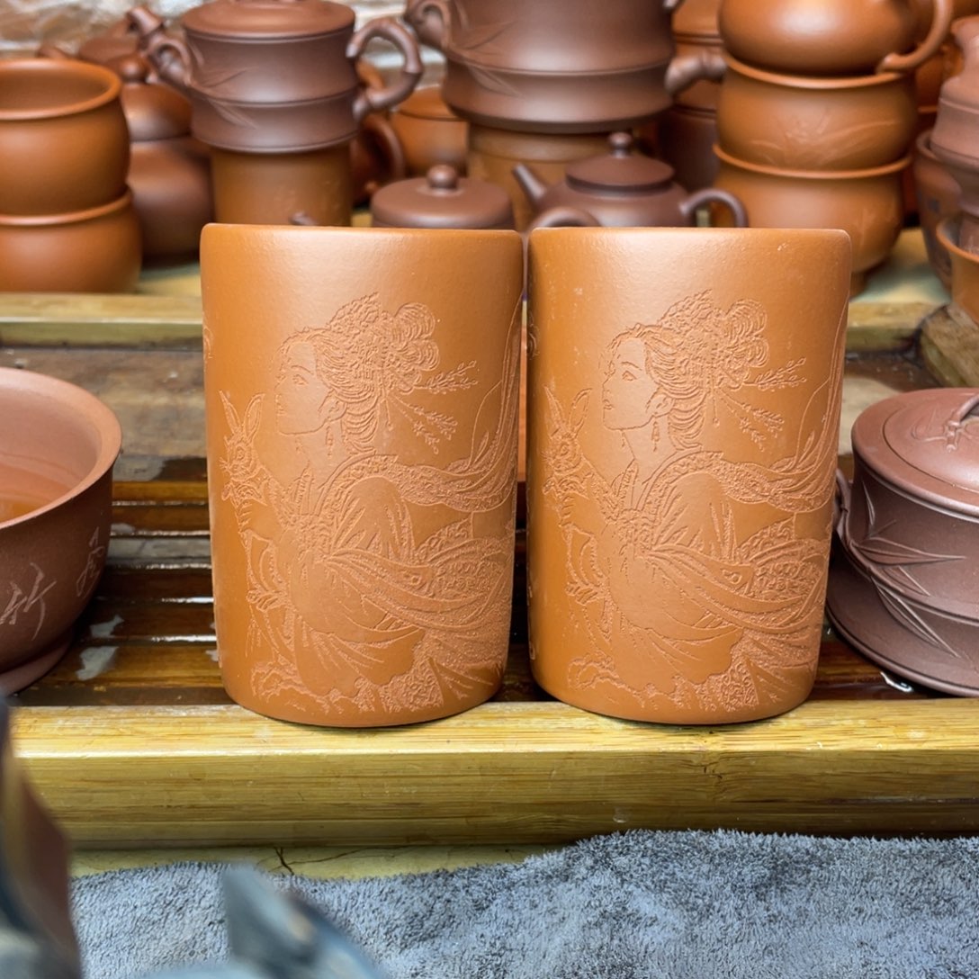 茶壶紫砂原矿赵庄朱泥微微瑕放漏