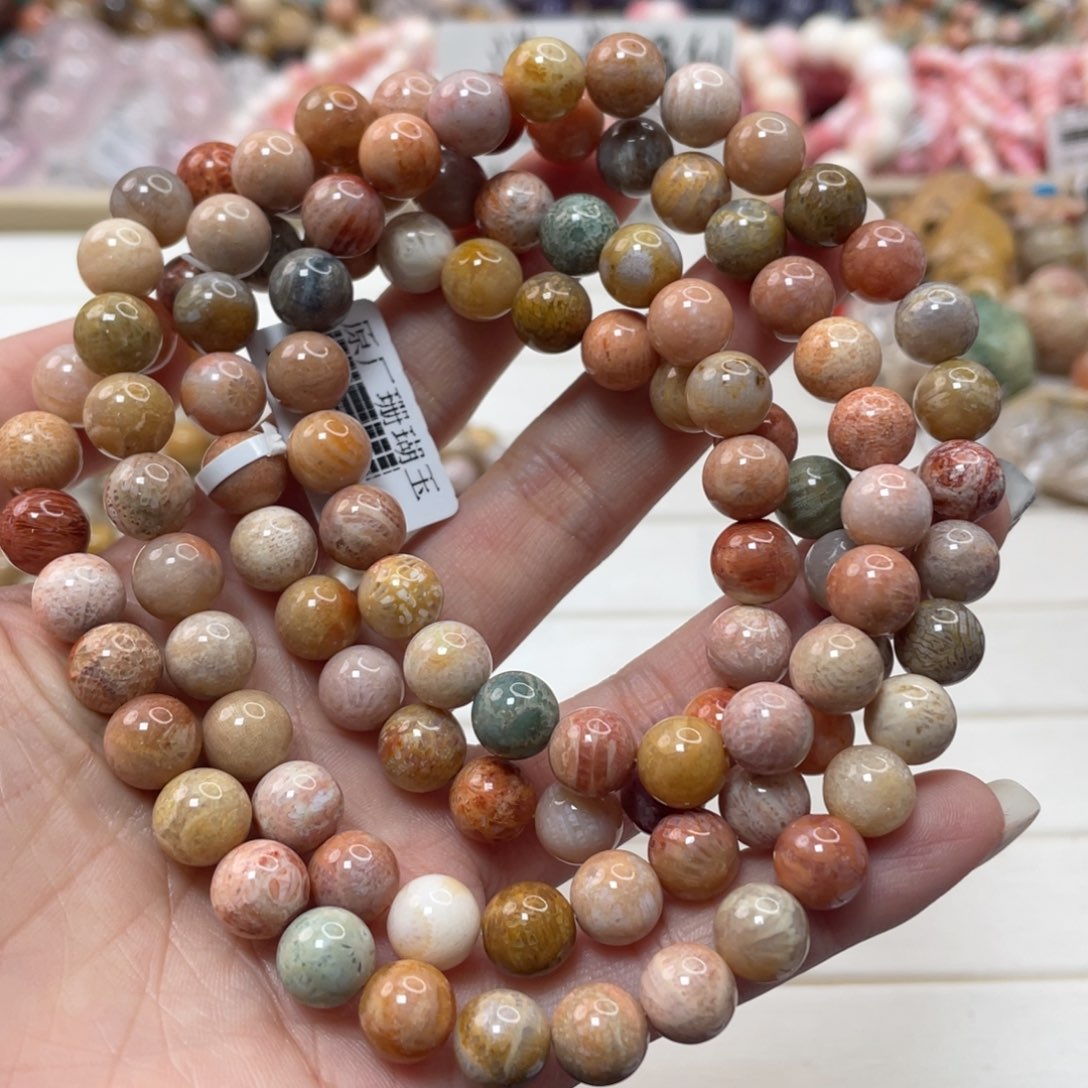 未镶嵌手链硅化玉琢060