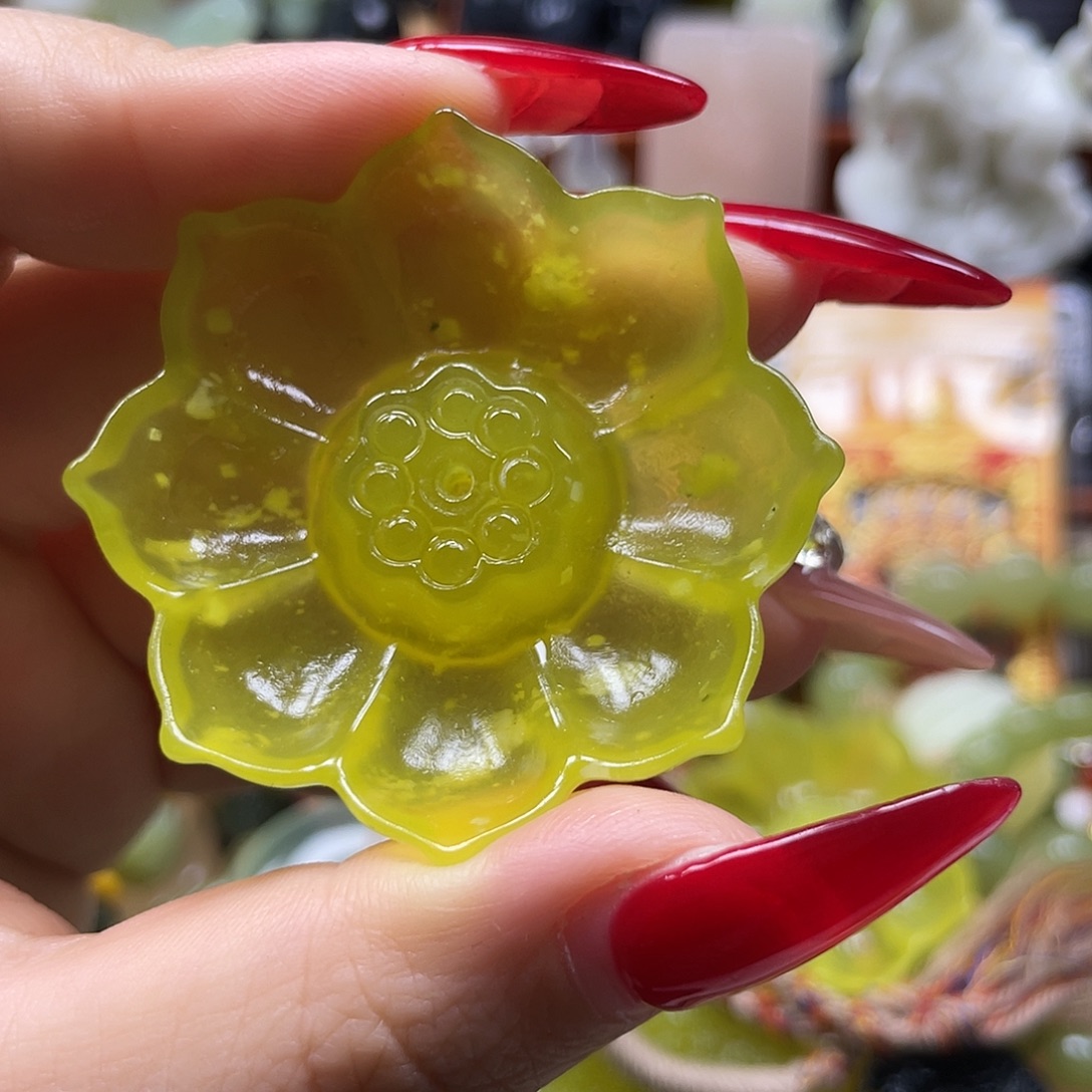 ****神蛇纹石玉未镶嵌颈饰