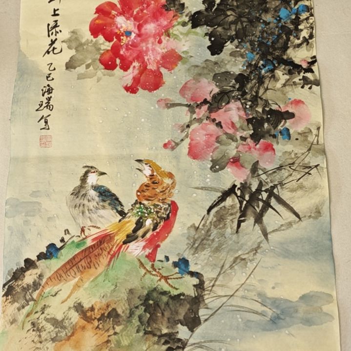 国画贾海瑞老师现场定制