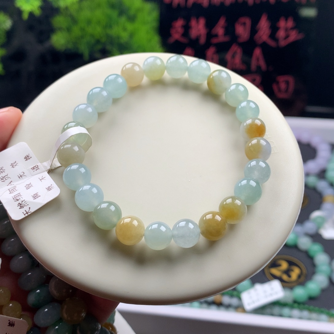 翡翠未镶嵌手链卡8