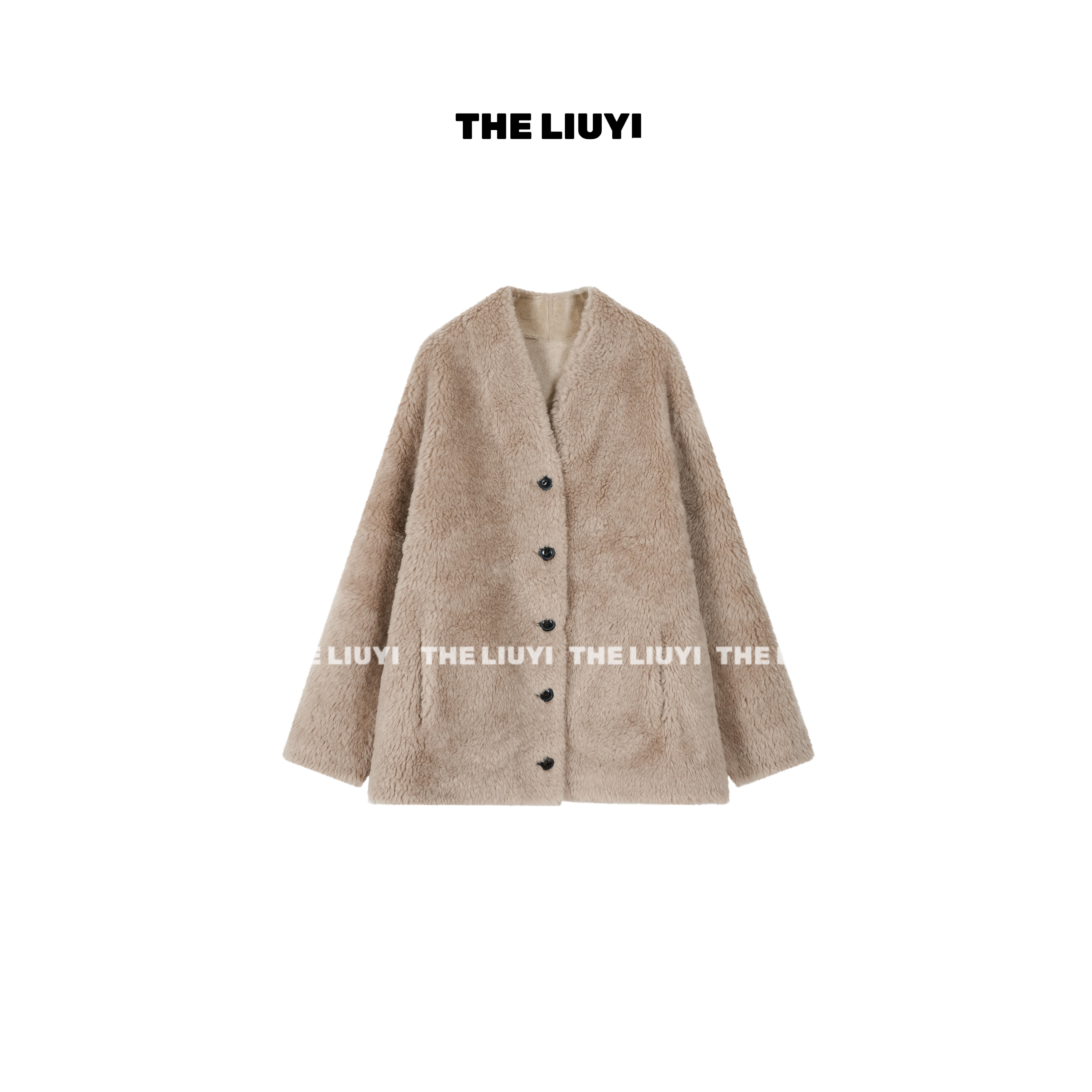 【LIUYI】凛冬将至~100全羊毛不臃肿宽松保暖高奢毛毛外套510108
