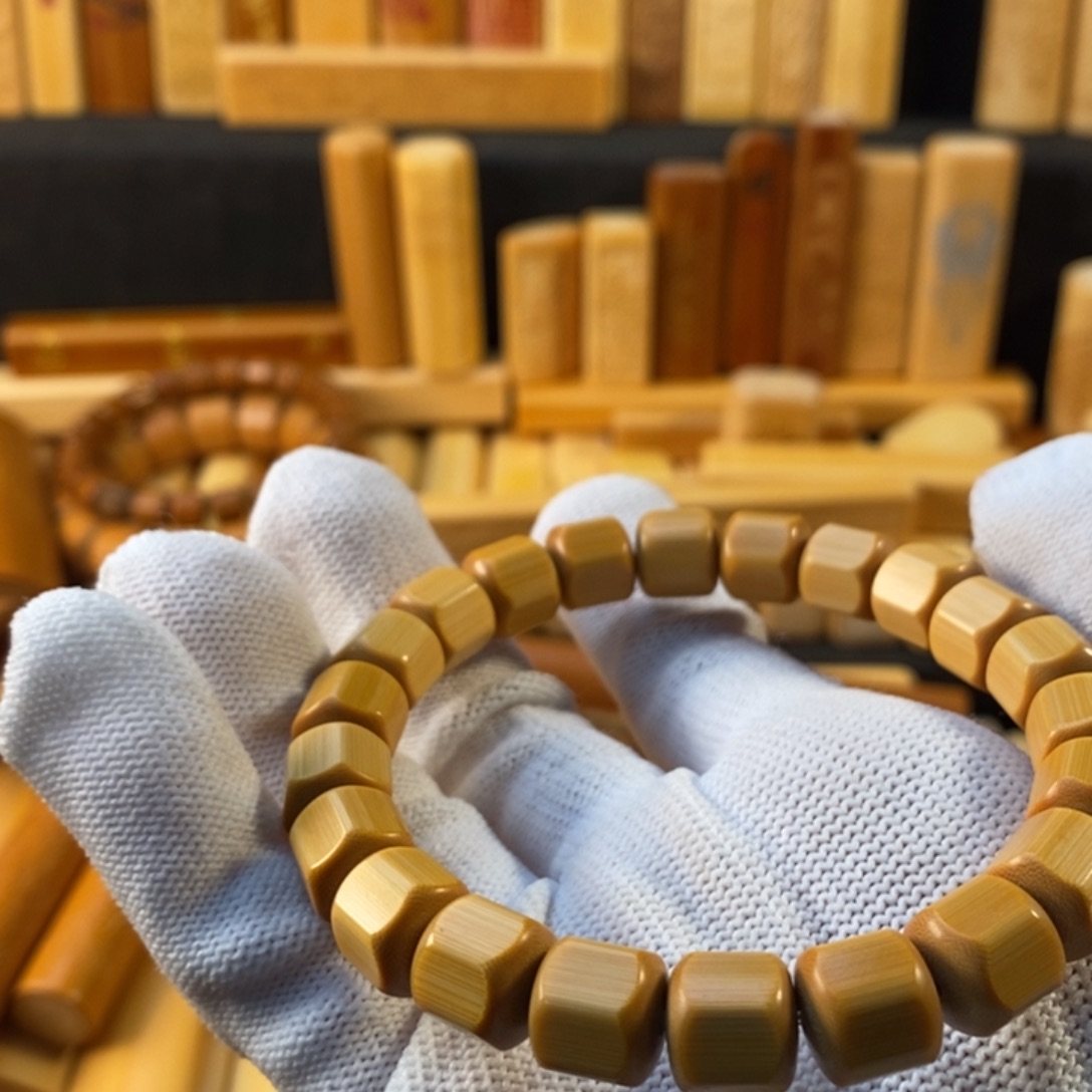 竹手串橙皮手把件可以