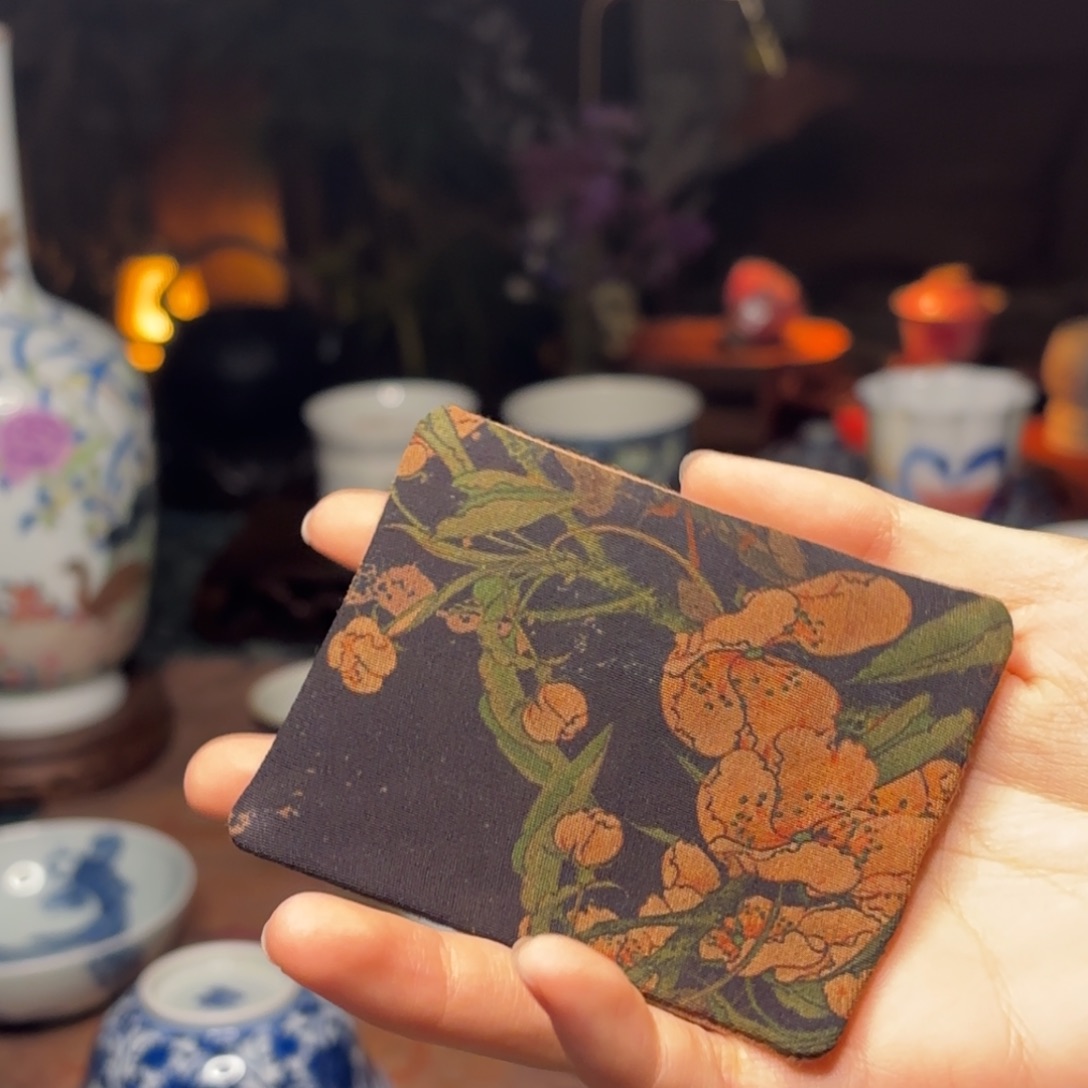 香云纱小杯垫壶承垫