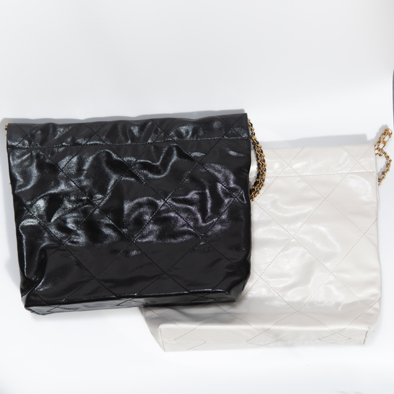 【中号垃圾袋】耐磨轻奢简约风夹层拉链袋单肩包手拎包包经典