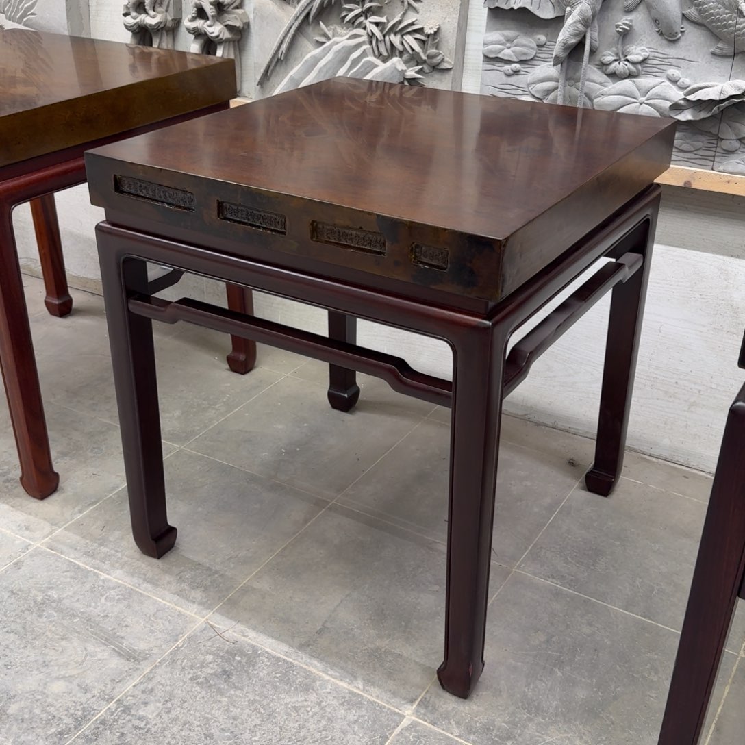 砖雕70x70 古铜红 一套 高77cm