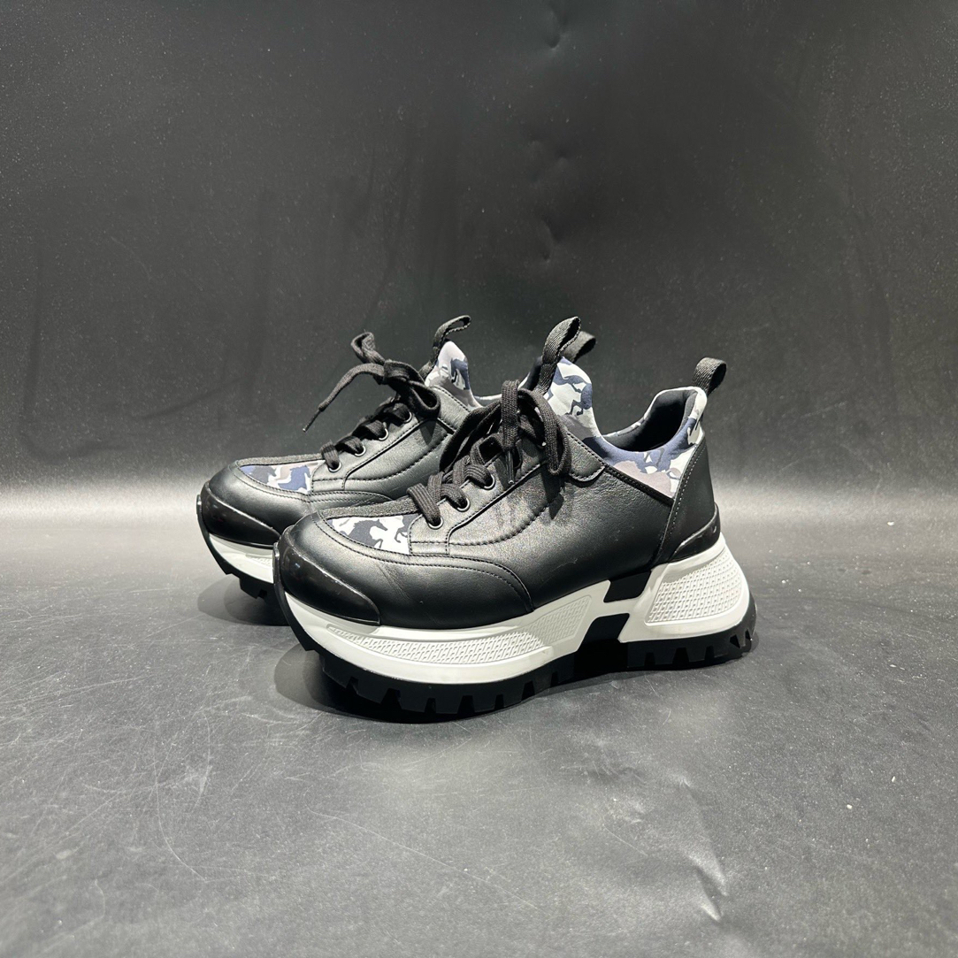 99新 Hermes/爱马仕 Jumpy 织物圆头系带 低帮 42.5码/5339