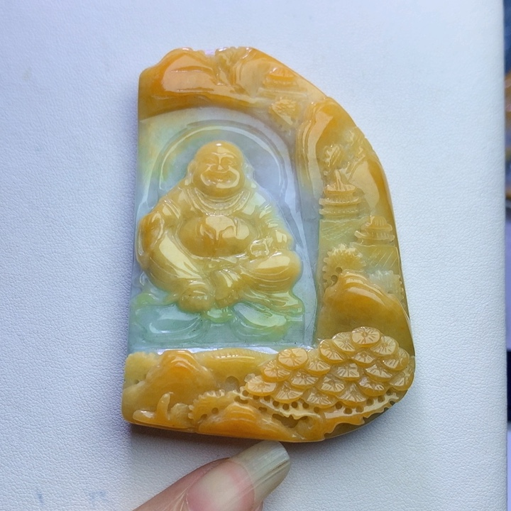 颈饰未镶嵌翡翠佛