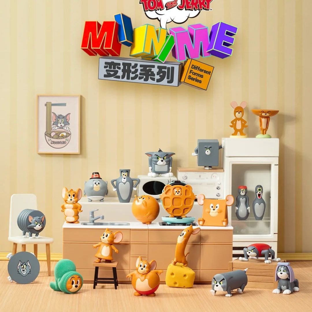 【加一潮玩】正版TOM and JERRY MINIME变形系列盲盒猫和老鼠手办