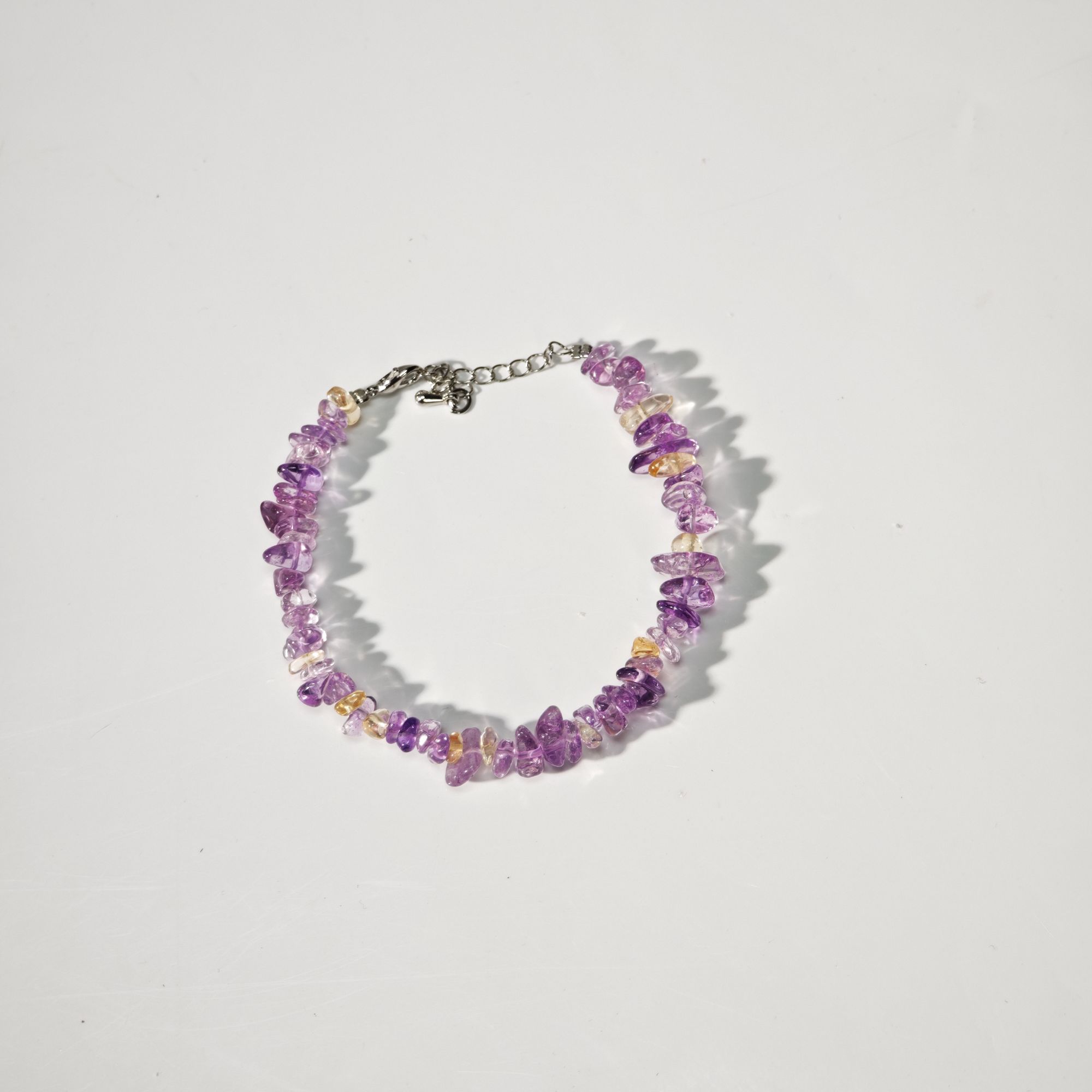 【财智全开·碎银几两】水晶随形手链（发货多样性一件）K22194