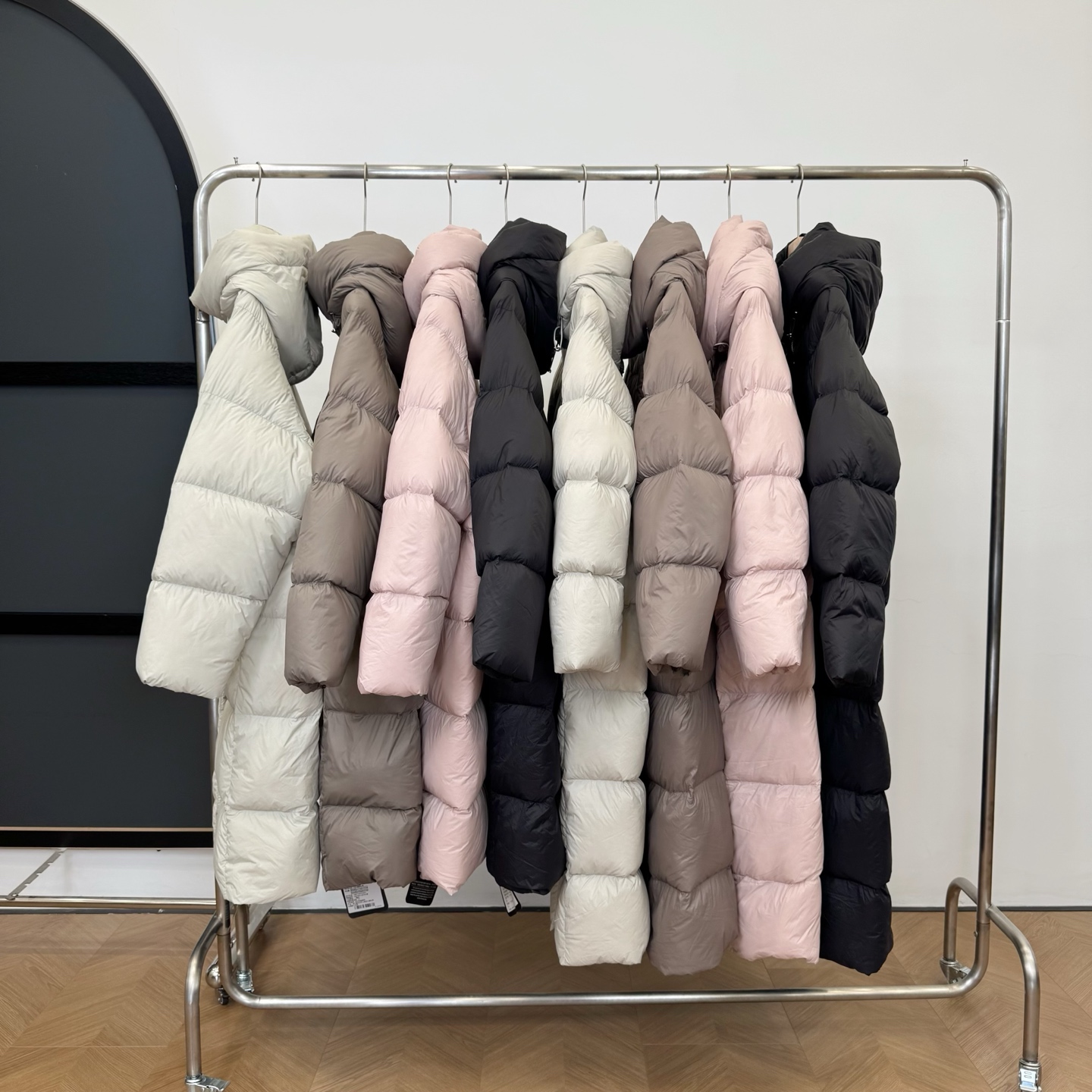 【若若美】Y-8354冬季大被子羽绒服90鸭绒宽松百搭连帽加长款外套