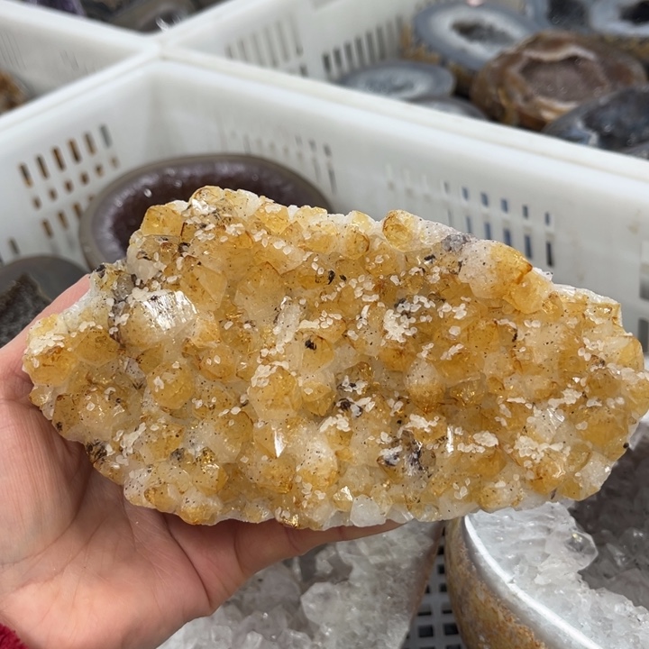 珠宝半成品未镶嵌水晶黄金屏风