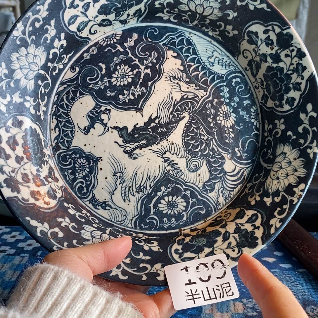 陶手工手绘青花高温陶瓷