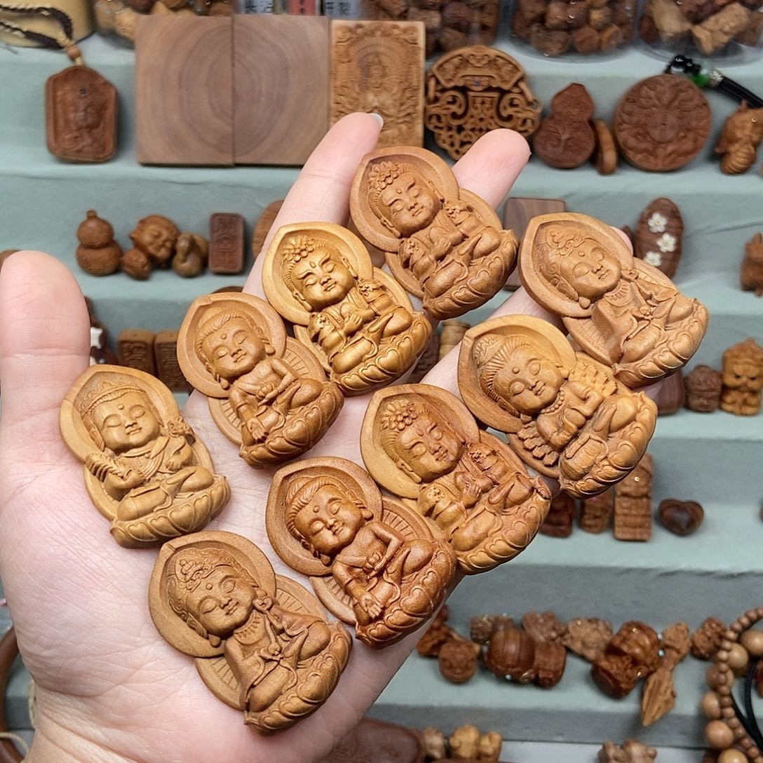 檀香木无事牌拍下选其一