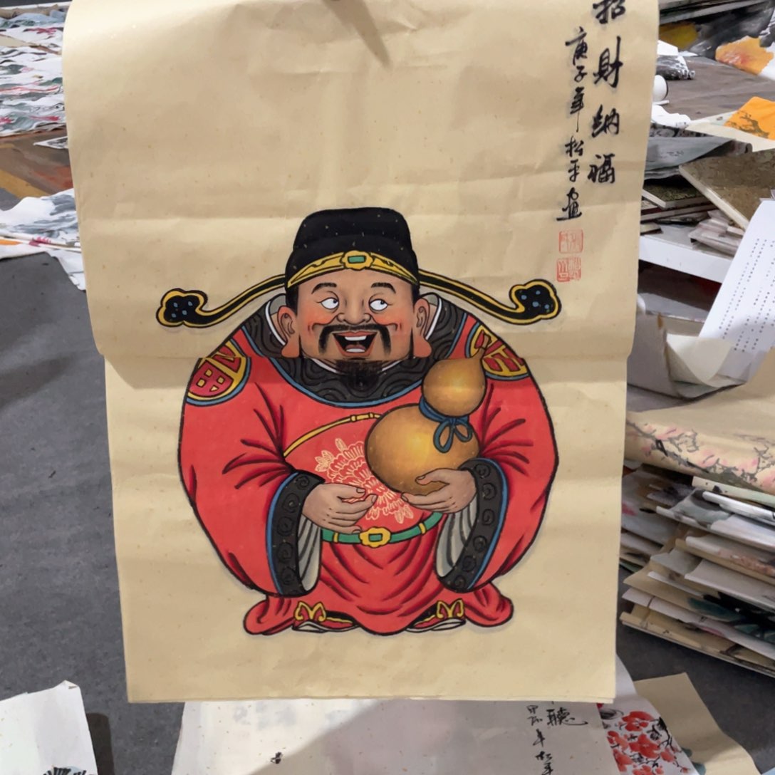 国画国画作品画心一张