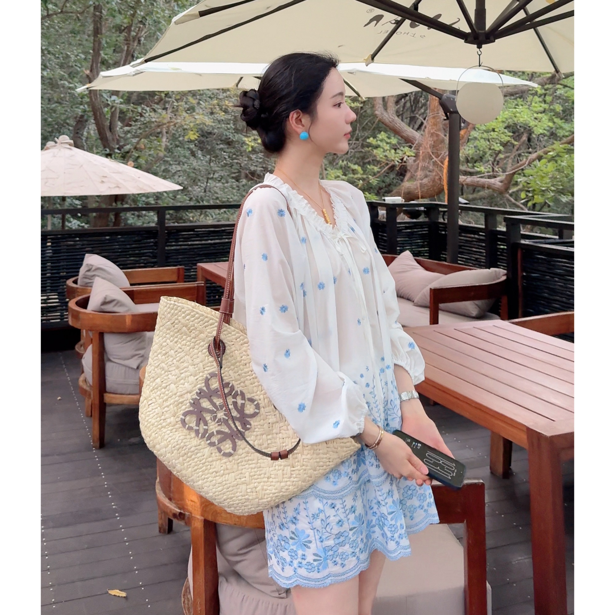 Zwinnie/詹维尼【青花瓷全棉套装】小清新气质款套装 GLW202523