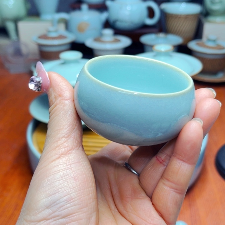 【闪购商品】小****y汝州单壶单杯天青