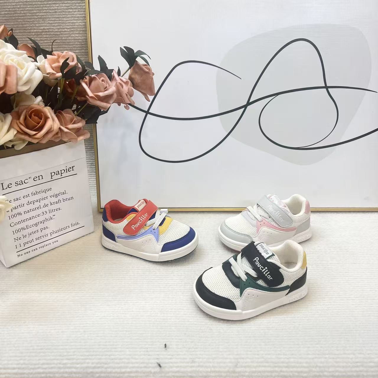 【秋季上新】2017/普西拉/时尚机能透气软底健康减震机能学步鞋儿童