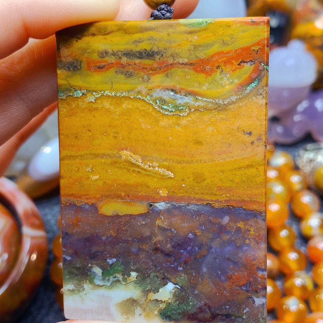 玛瑙/玉髓吊坠18未镶嵌维*