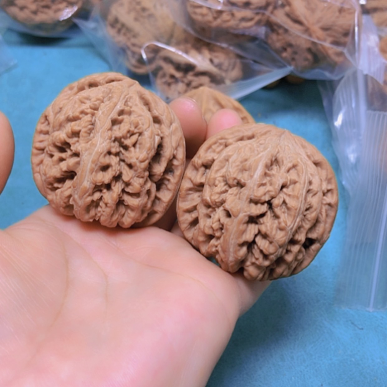 【闪购商品】把件核桃47粗筋全品缺肉