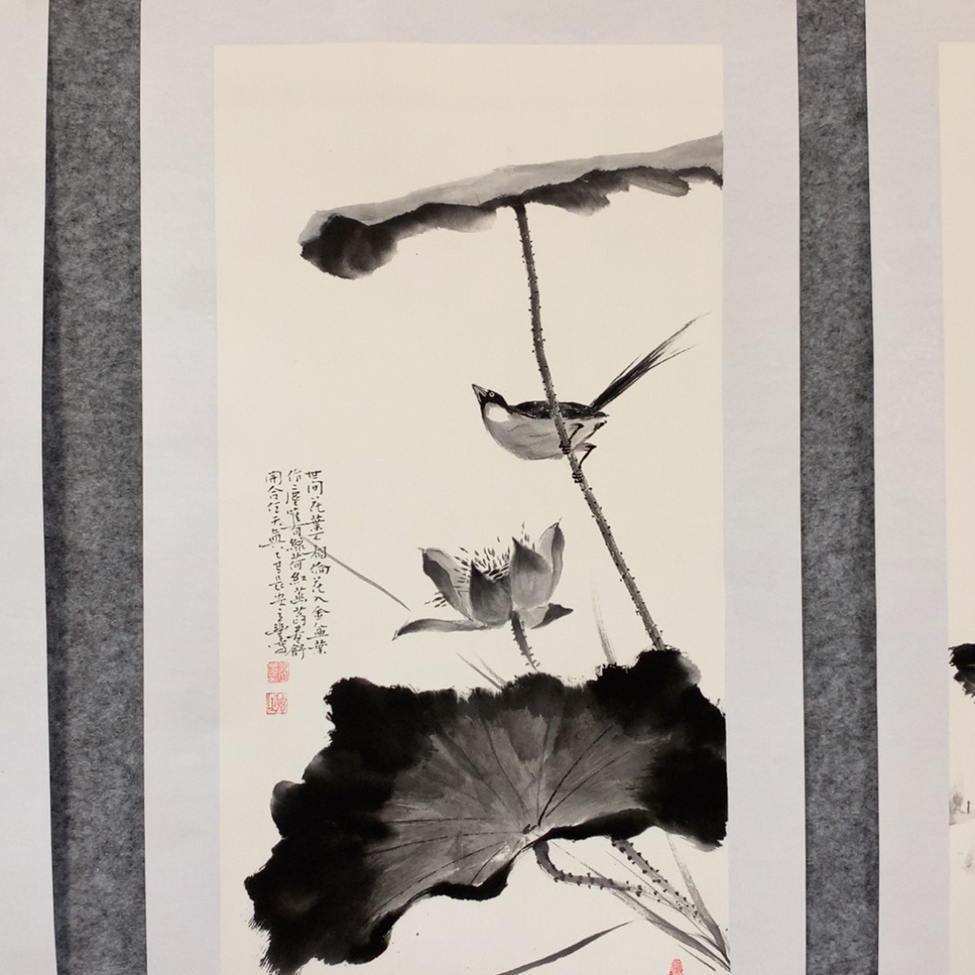 国画花鸟作品写意