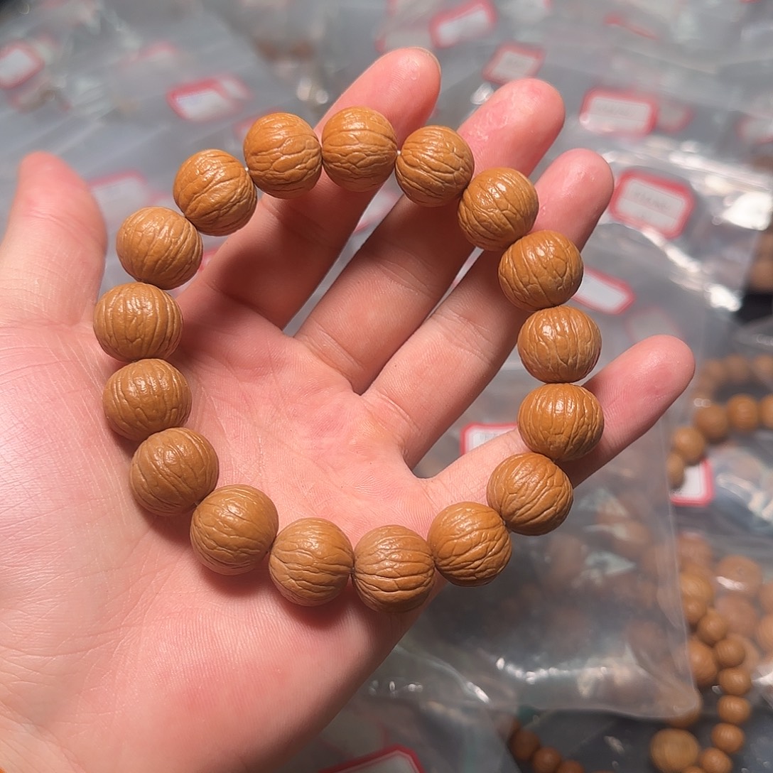 猴头核桃手串全品原皮聚宝盆
