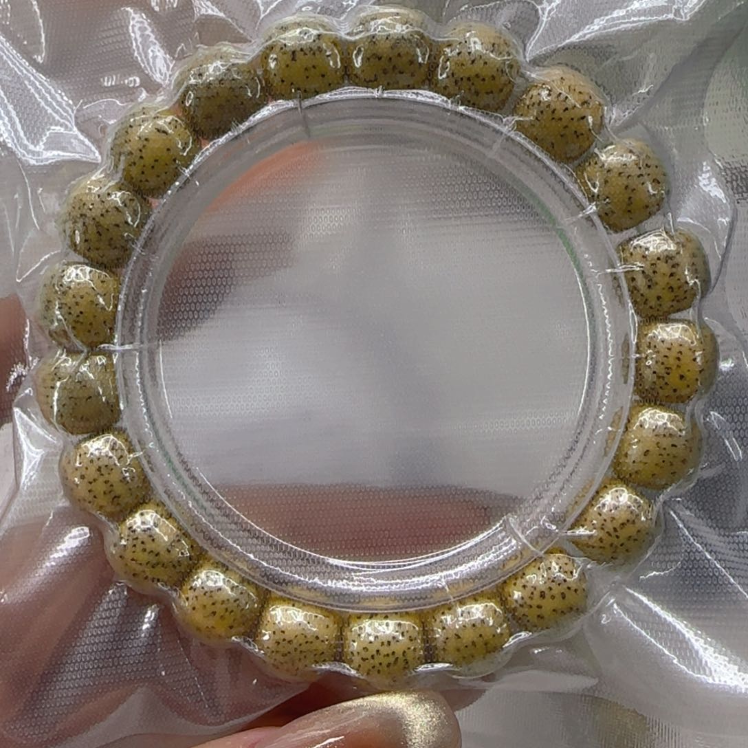 星月菩提手串38荣耀黄星月菩提1.1桶单圈