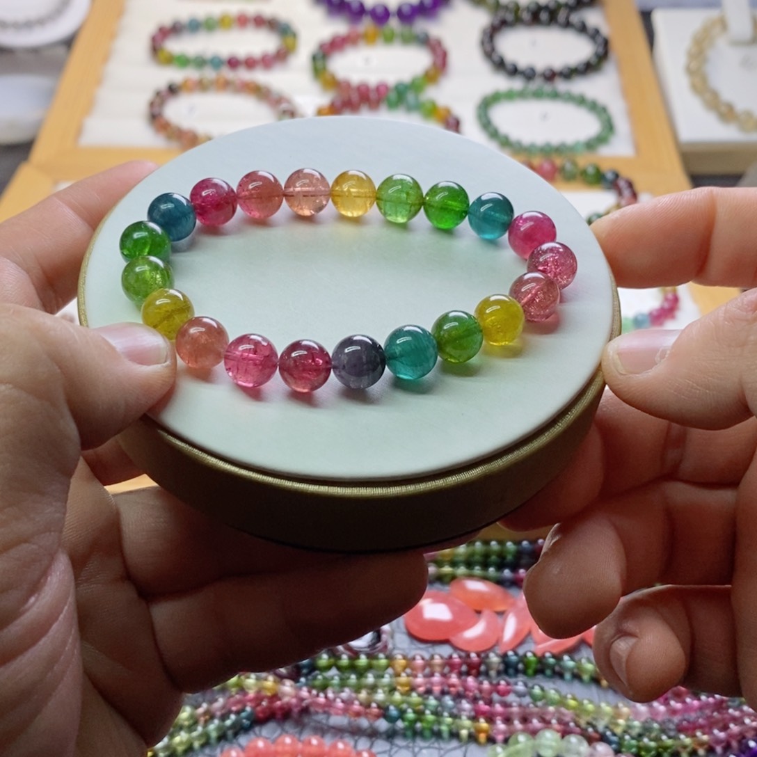 碧玺碧玺手链未镶嵌