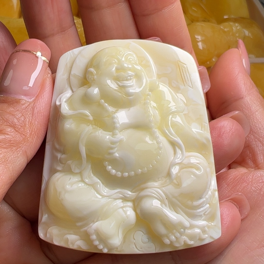 蜜蜡毛衣链未镶嵌无优化