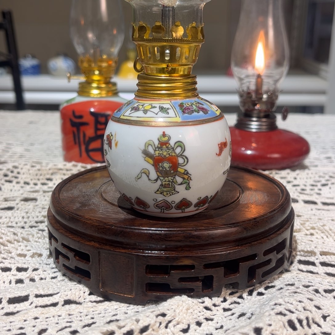 摆件景德镇陶瓷香薰灯