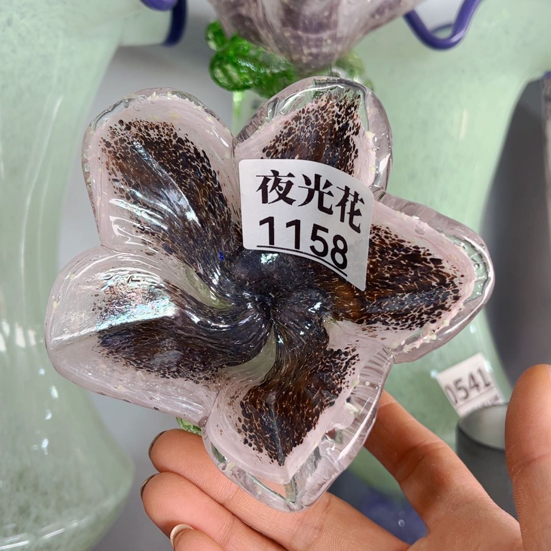 琉璃短花30长1158夜光 花瓶摆件