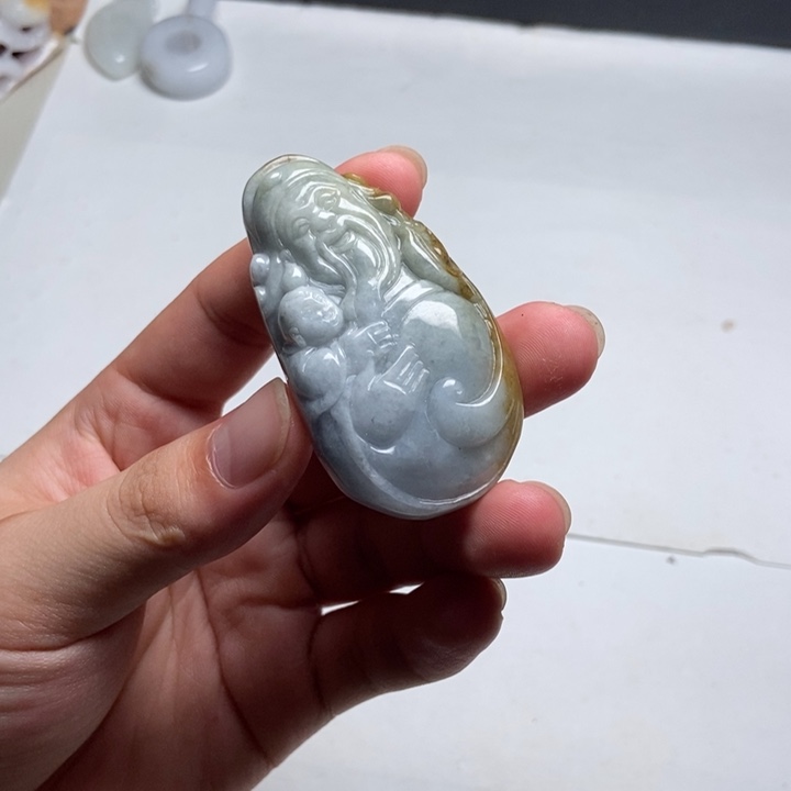 颈饰未镶嵌翡翠财爷6